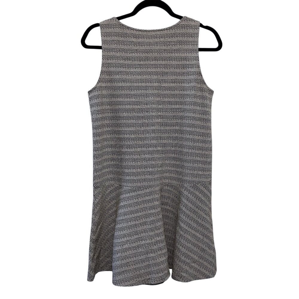 Loft Petite Gray Patterned Round Neck Sleeveless … - image 2